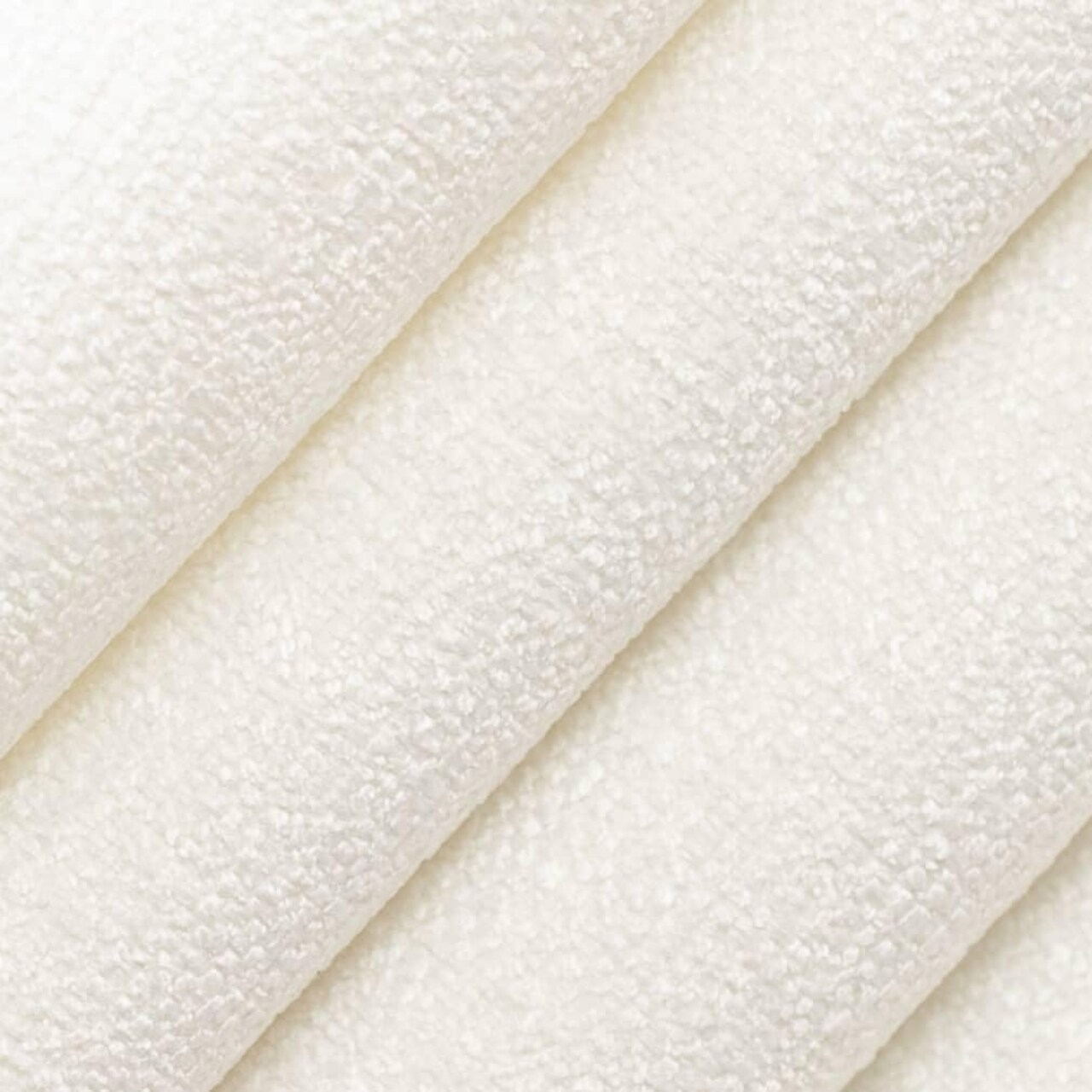 White Stain Resistant Performance Pet Friendly Texturedd Upholstery Fabric by The Yard - SKU: Joey Snow